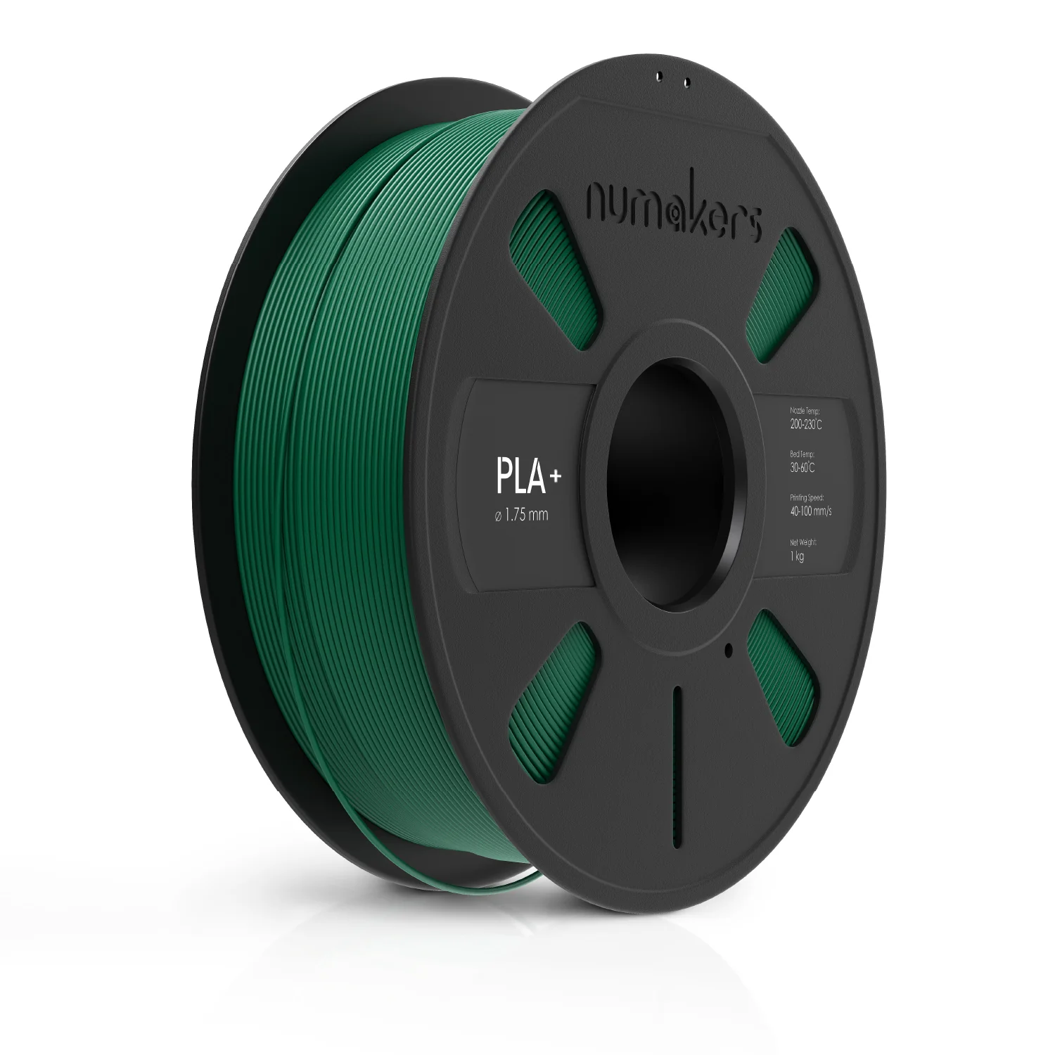 Numakers PLA+ Forest Green 1KG, 1.75MM