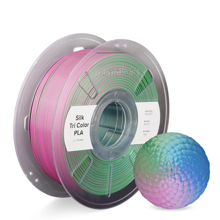 Numakers TRI-COLOR PLA Silk Green-Magenta-Blue 1KG 1.75mm     