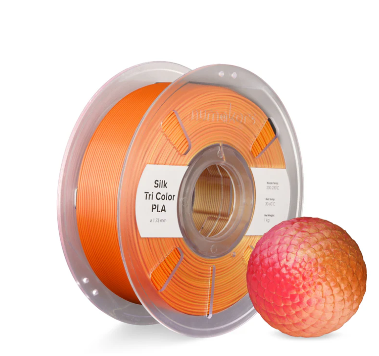 Numakers TRI-COLOR PLA Silk Red-Orange-Gold 1KG 1.75mm       