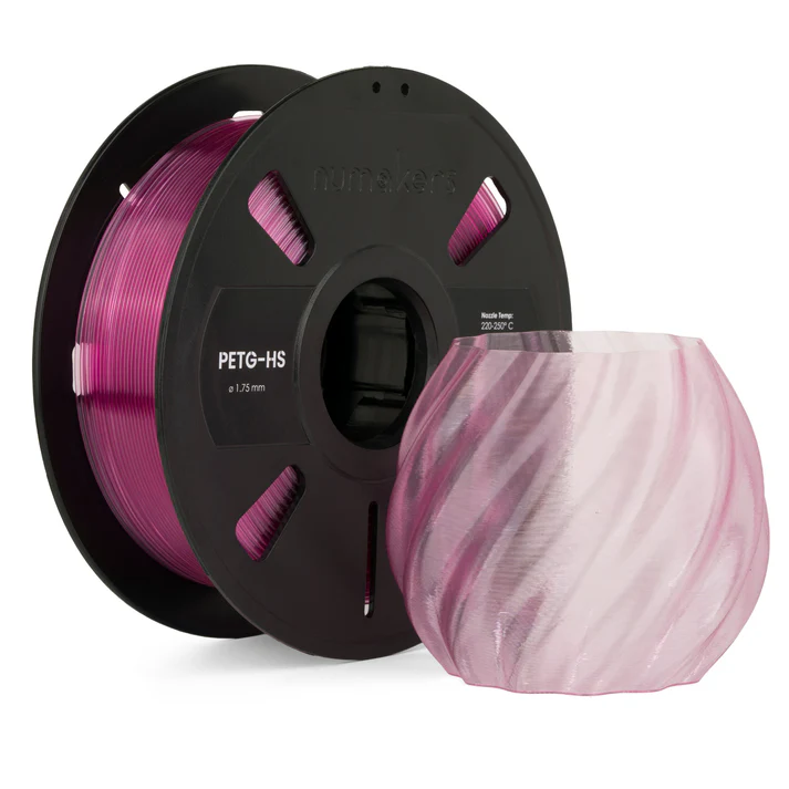 Numakers PETG Translucent Pink 1.75mm 1kg 