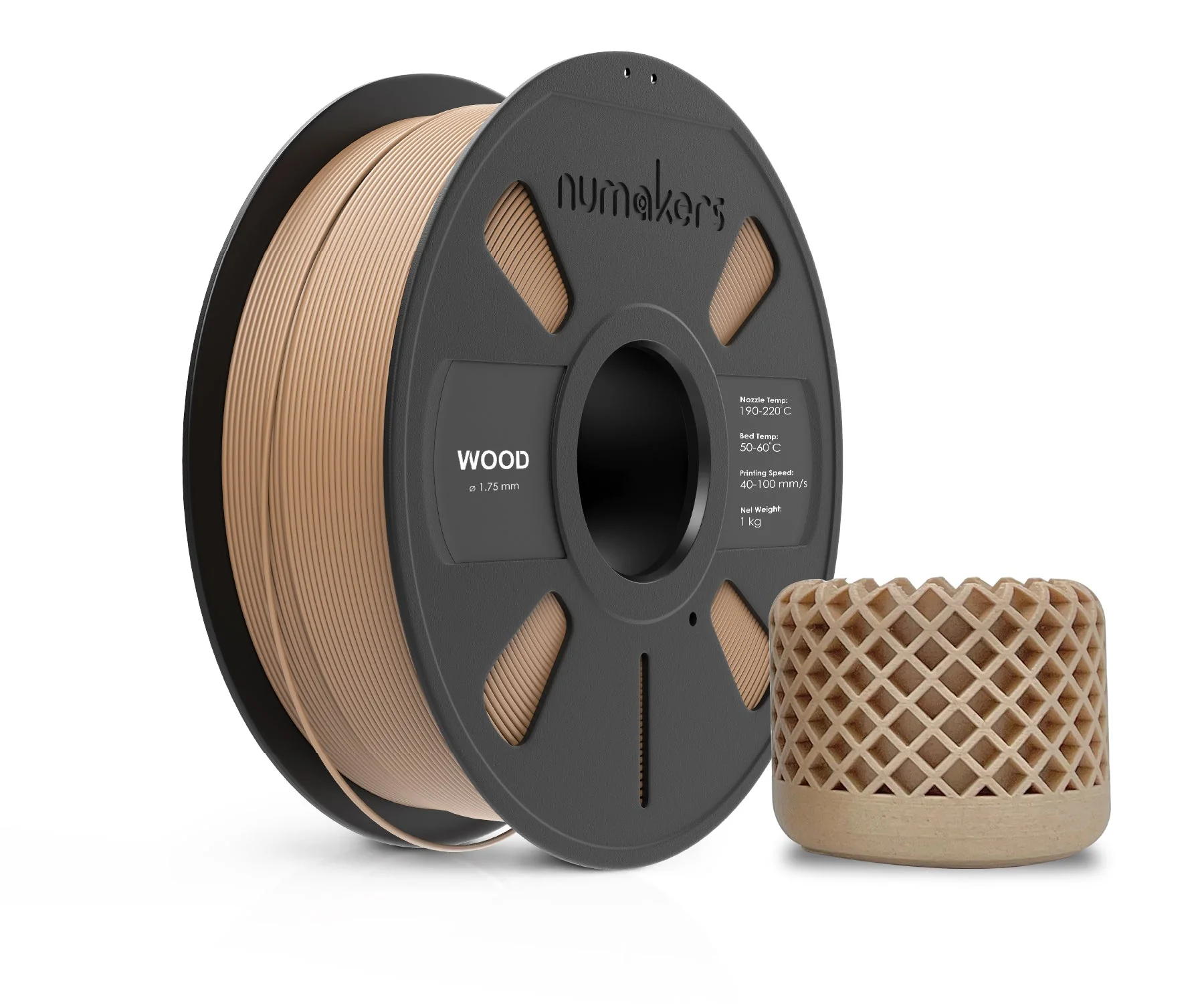 Numakers PLA Wood 1Kg 1.75mm
